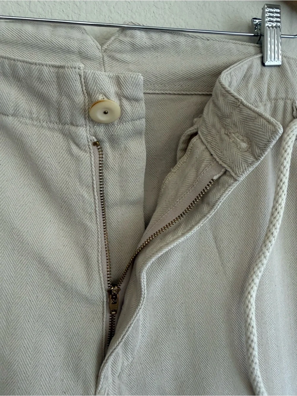 Prospective Flow Kaze Natural Cotton Denim Japanese Military Style Pants Size 30